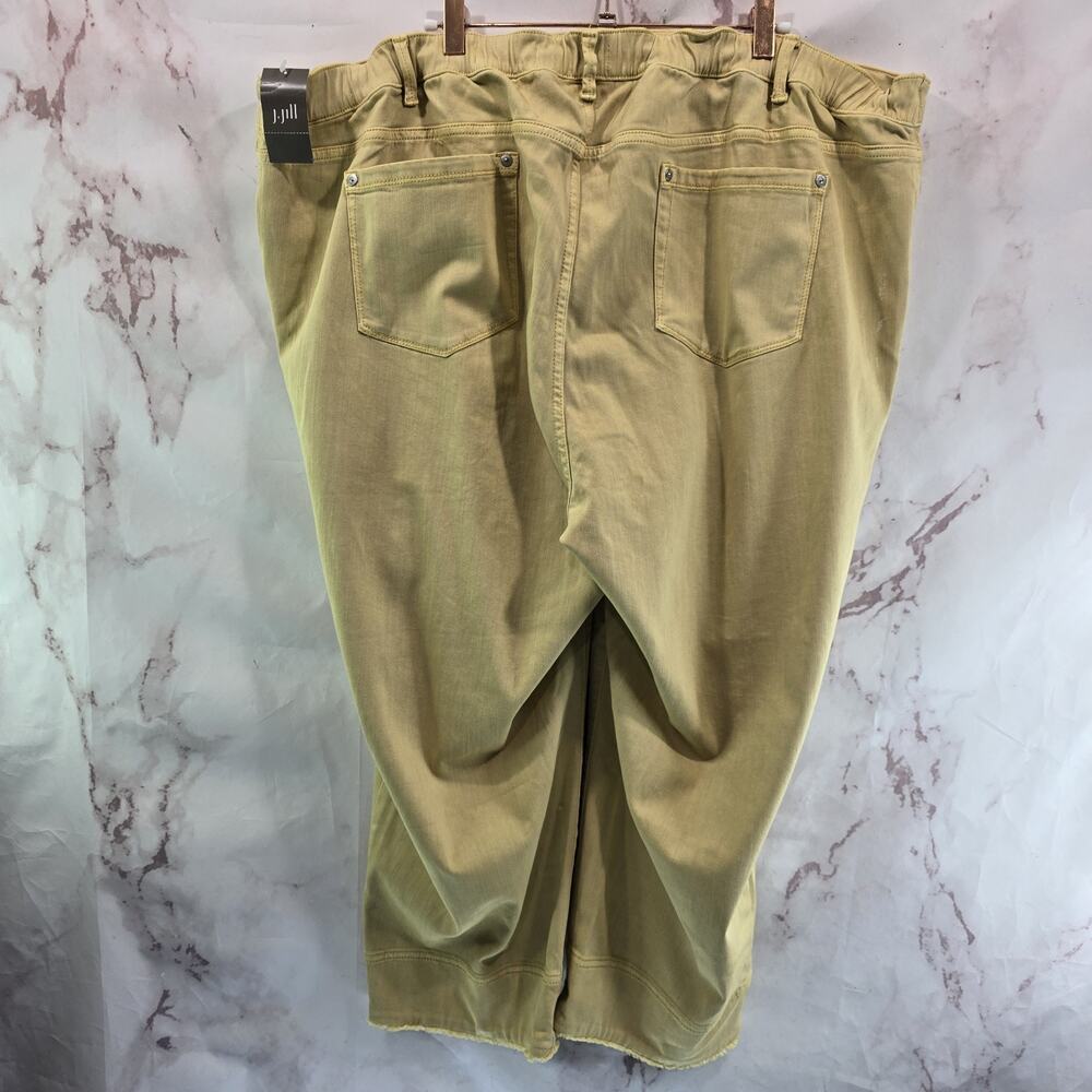 J Jill Jeans Womens 26 W Yellow Authentic Fit Crop Capri Slim High Rise Denim